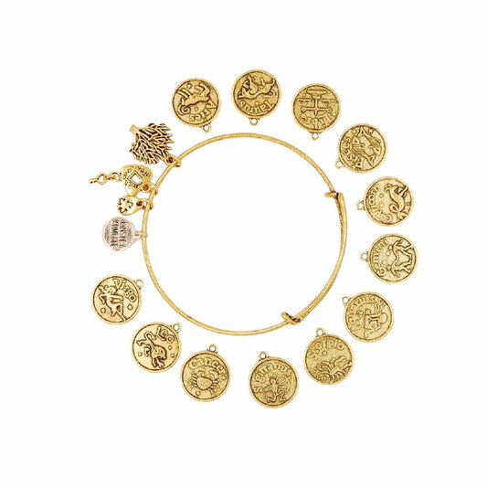 Zodiac Collection - Gold Charm Bracelet