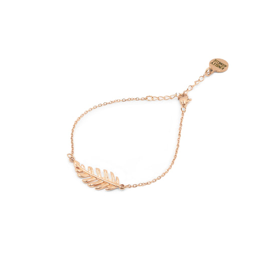 Goddess Collection - Rose Gold Laurel Leaf Clasp Bracelet