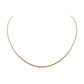Goddess Collection - Rose Gold Ravel Necklace 2.5 MM