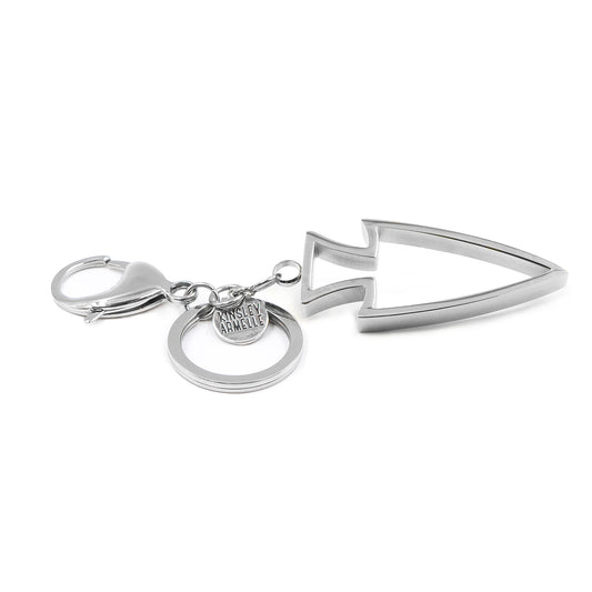 Accessory Collection - Silver Jasper Arrowhead Keychain
