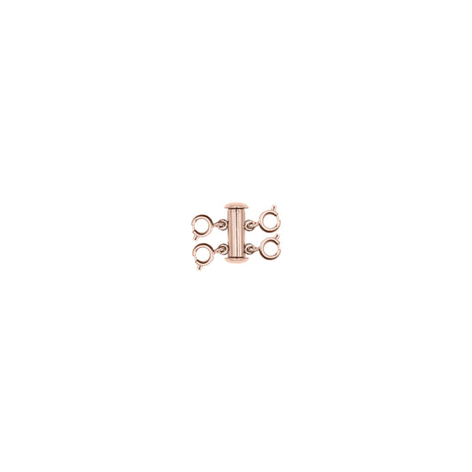 Accessory Collection - Rose Gold Double Necklace Layering Clasp