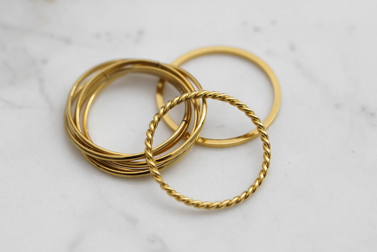 Goddess Collection - Gold Ring Set