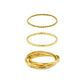 Goddess Collection - Gold Ring Set