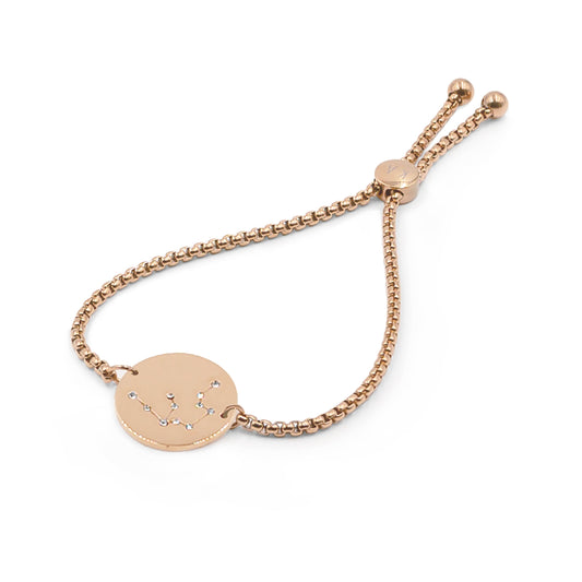 Zodiac Collection - Rose Gold Aquarius Bracelet (Jan 20 - Feb 18)