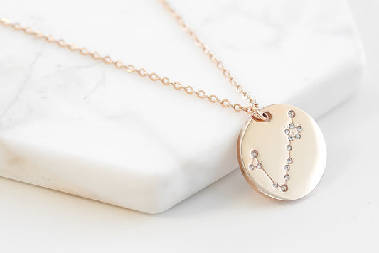 Zodiac Collection - Rose Gold Sagittarius Necklace (Nov 22 - Dec 21)