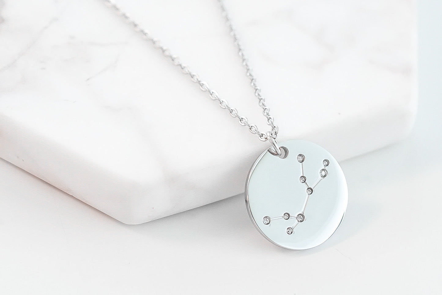 Zodiac Collection - Silver Virgo Necklace (Aug 23 - Sep 22)