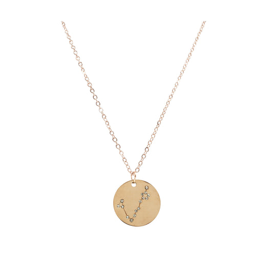 Zodiac Collection - Rose Gold Pisces Necklace (Feb 19 - Mar 20)