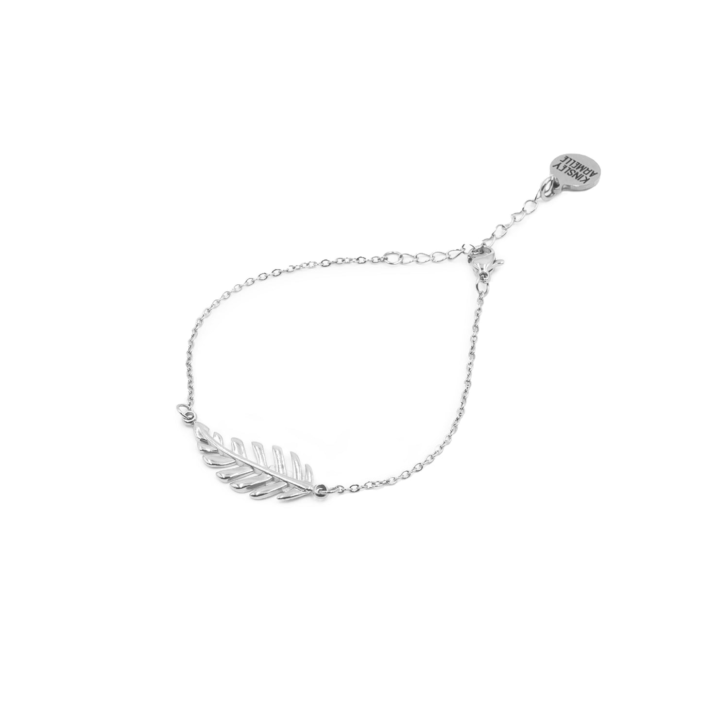 Goddess Collection - Silver Laurel Leaf Clasp Bracelet