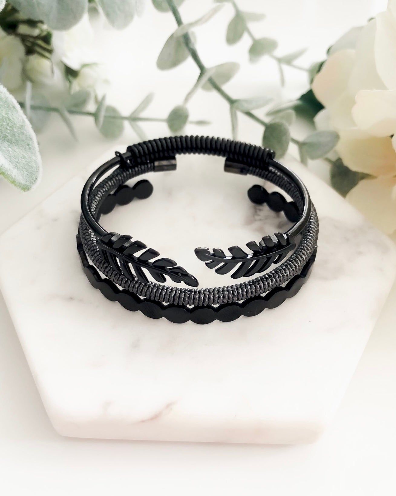Goddess Collection - Black Arinna Bracelet