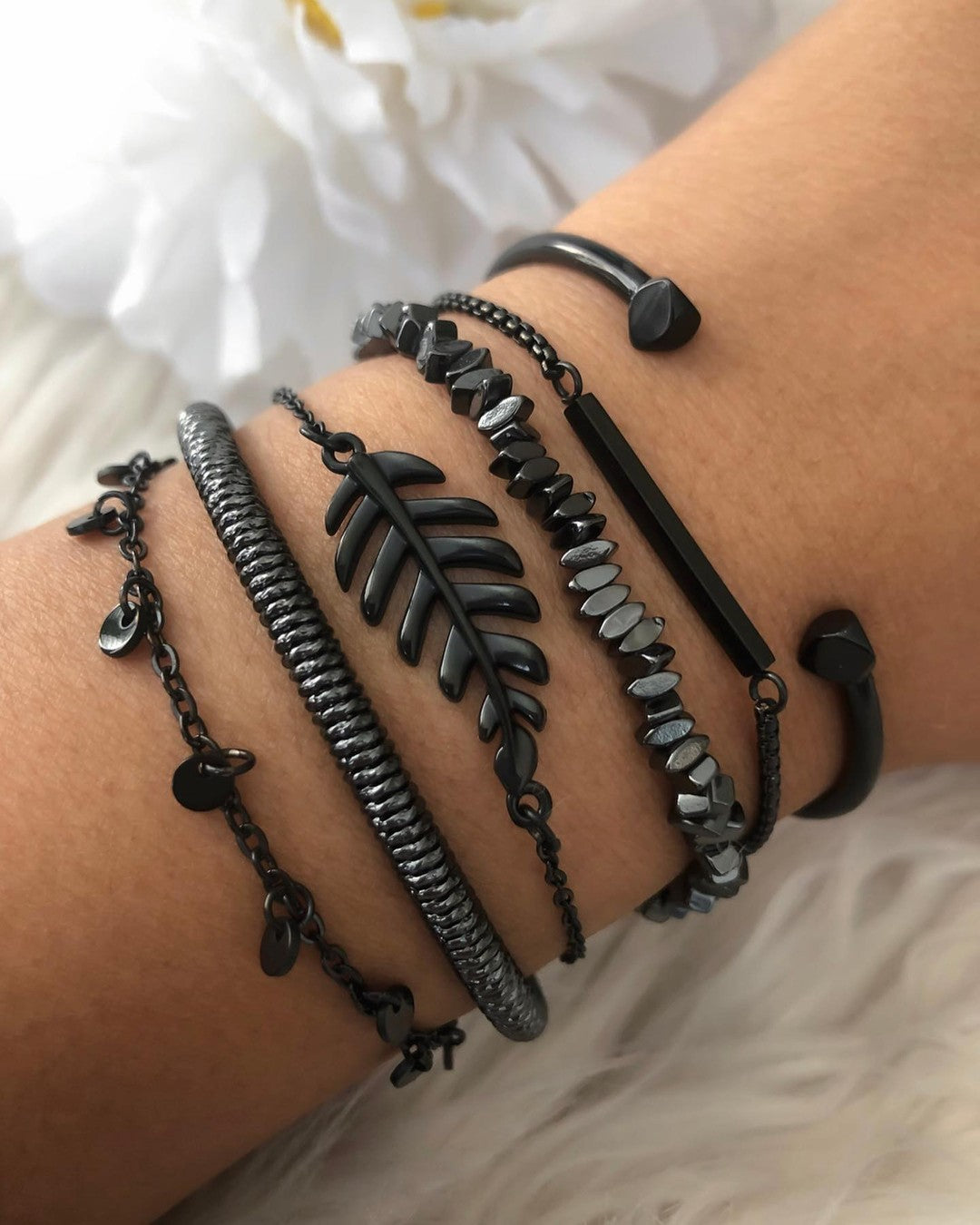 Goddess Collection - Black Roma Bracelet