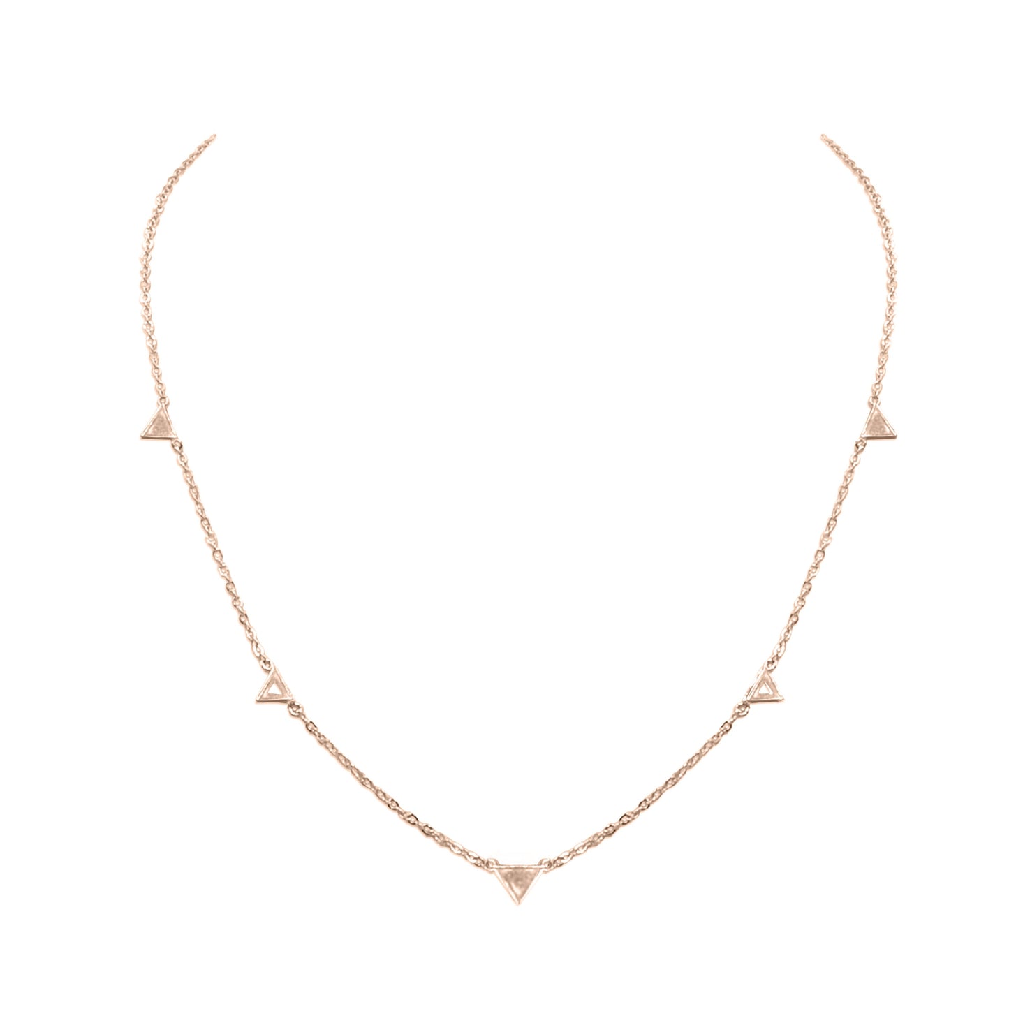 Goddess Collection - Rose Gold Tron Necklace
