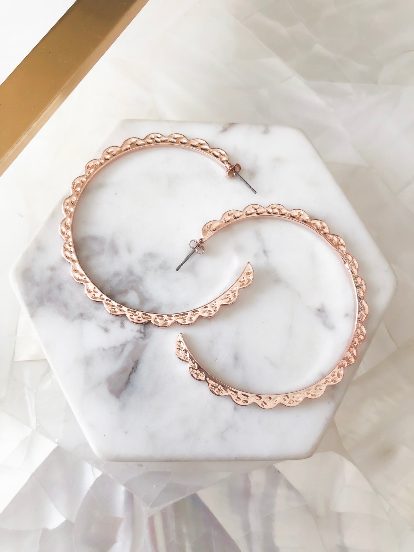 Goddess Collection - Rose Gold Athena Earrings