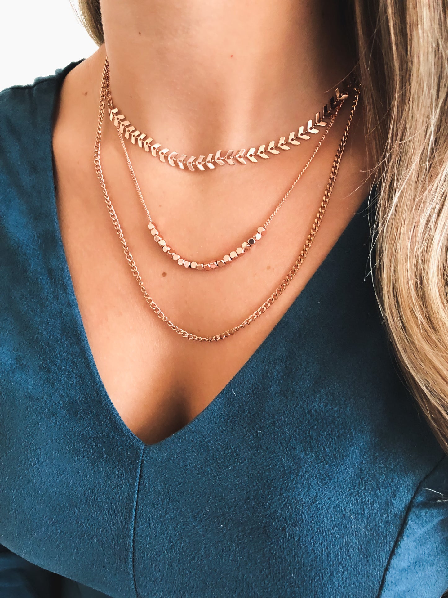 Goddess Collection - Rose Gold Crush Necklace