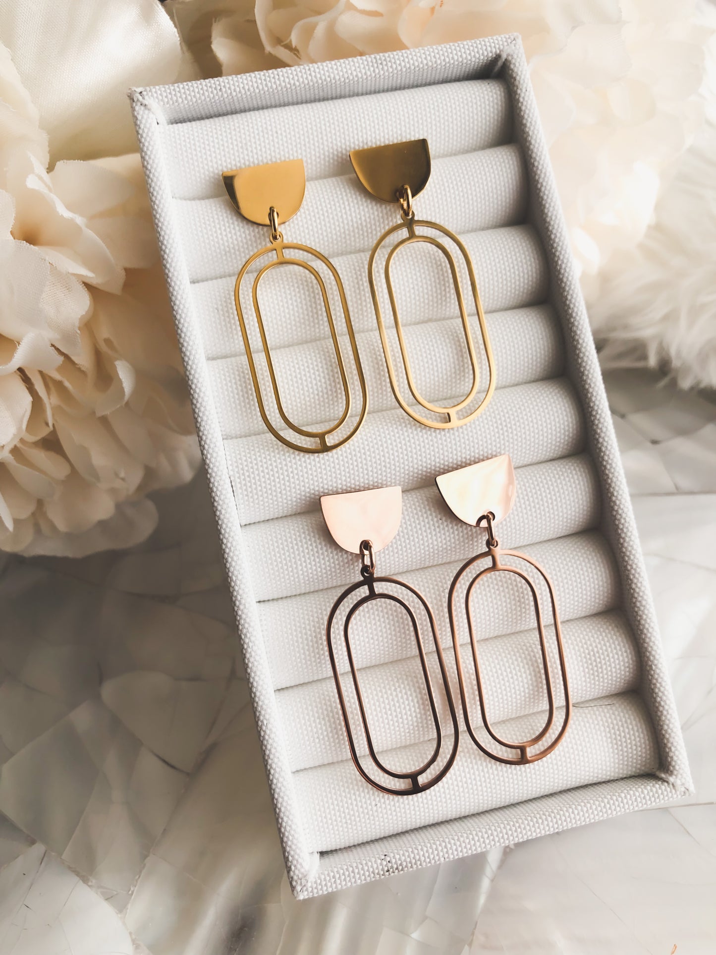Goddess Collection - Rose Gold Olivia Earrings