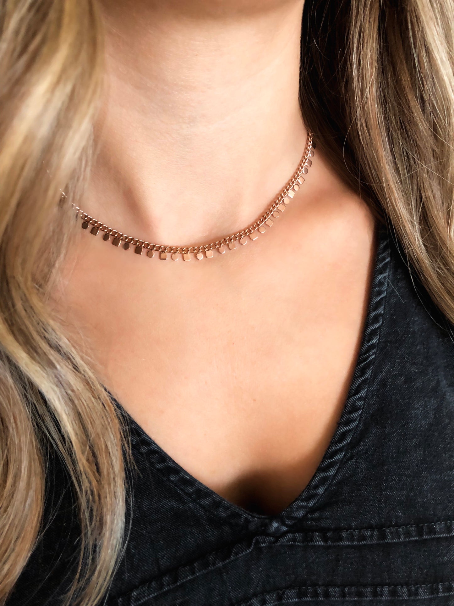 Goddess Collection - Rose Gold Signal Necklace