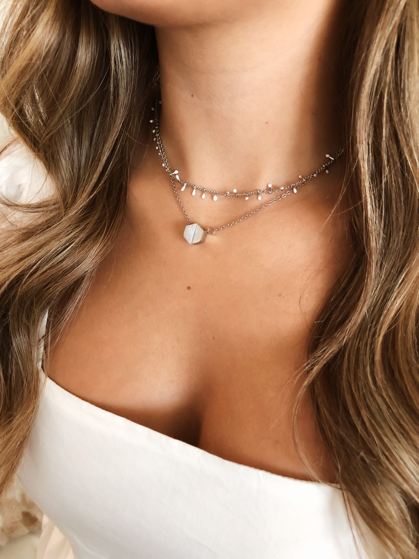 Goddess Collection - Silver Ashen Dallap Necklace