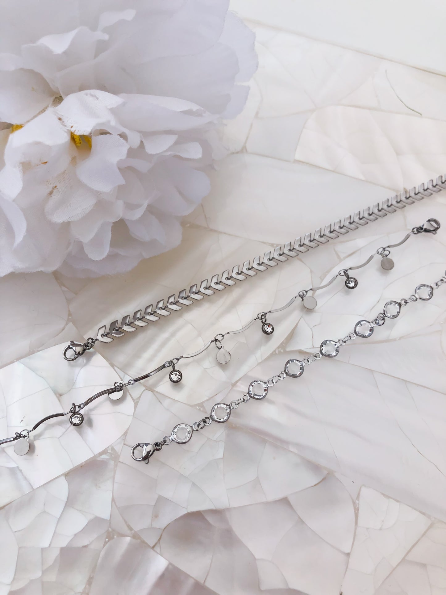 Goddess Collection - Silver Lance Anklet