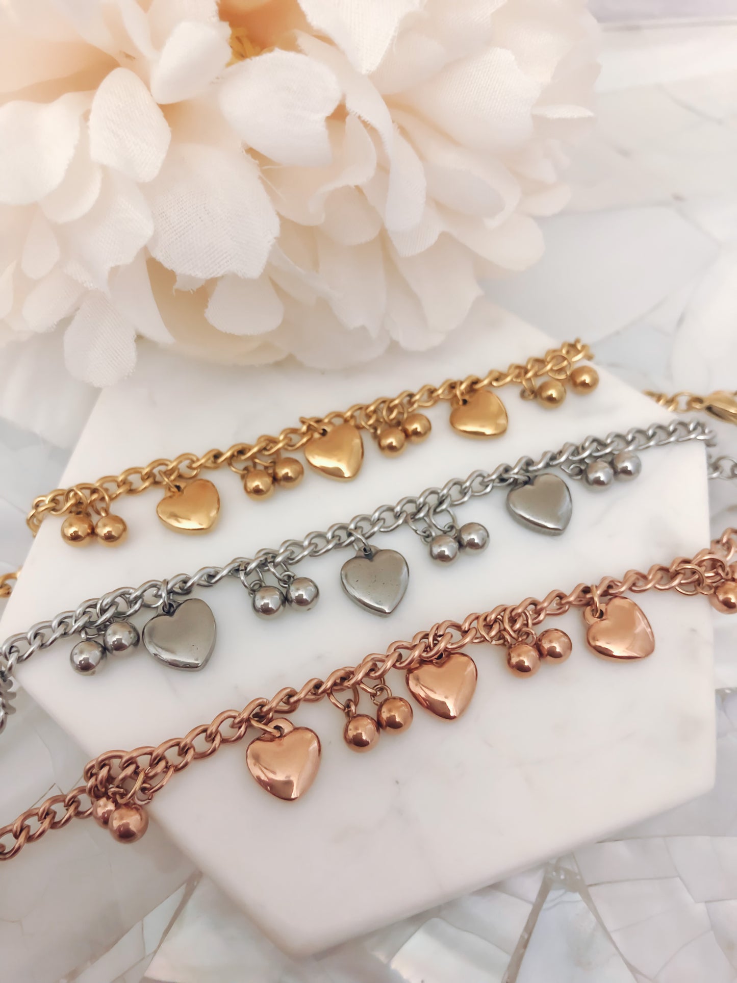 Love Collection - Heart Charm Bracelet