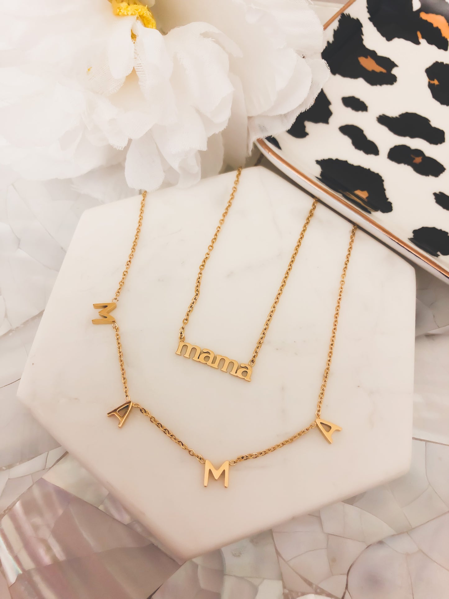 Mama Collection - Gold Letter Necklace
