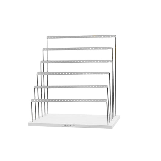 Organizer Collection - Silver Earring Ladder - 6 Rows