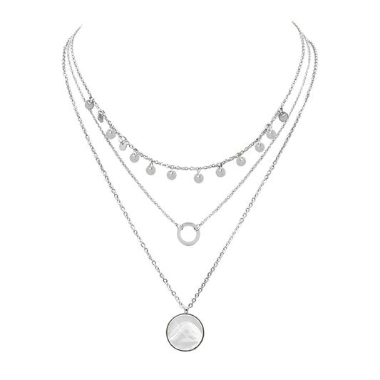 Silver Kyla Necklace Set
