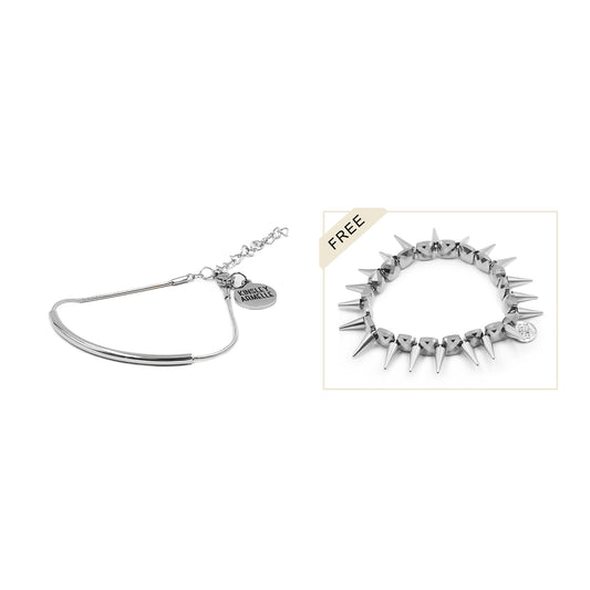 Silver Lordis Bracelet Stack