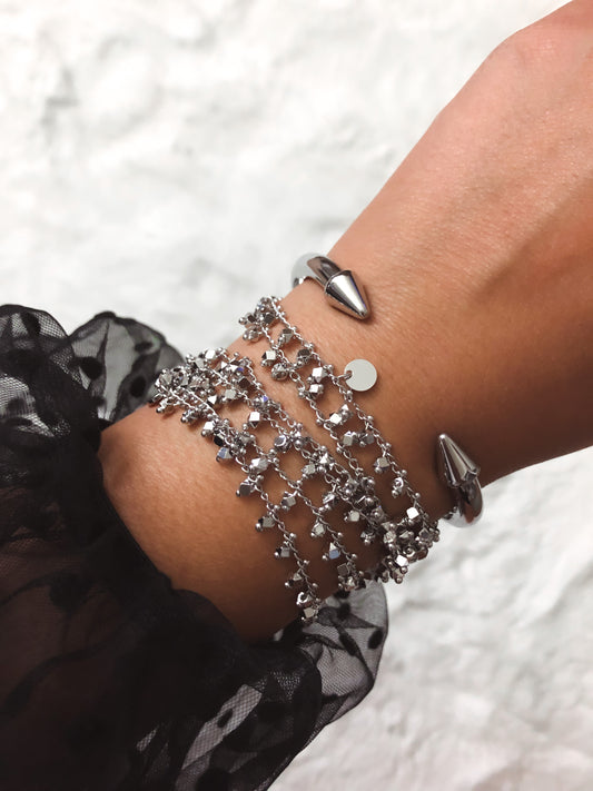 Spike Collection - Silver Bracelet
