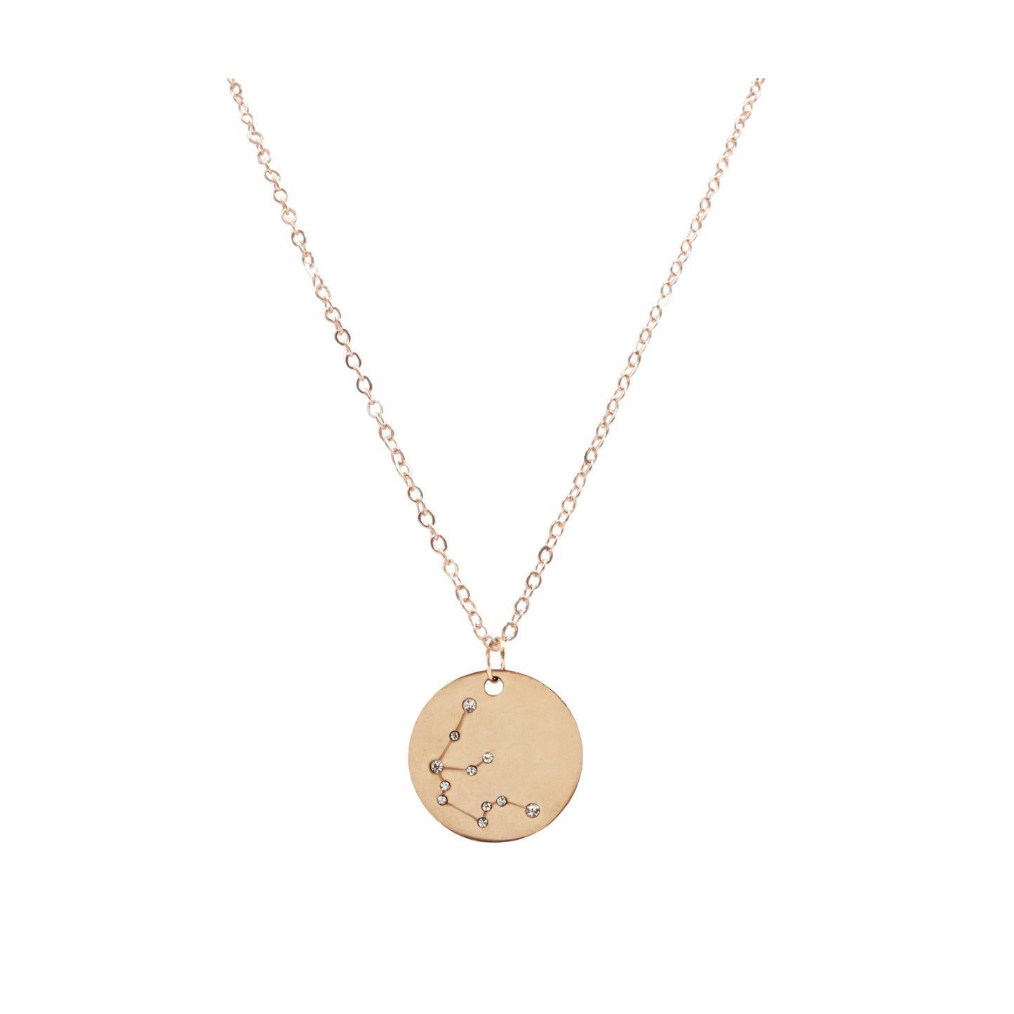 Zodiac Collection - Rose Gold Aquarius Necklace (Jan 20 - Feb 18)