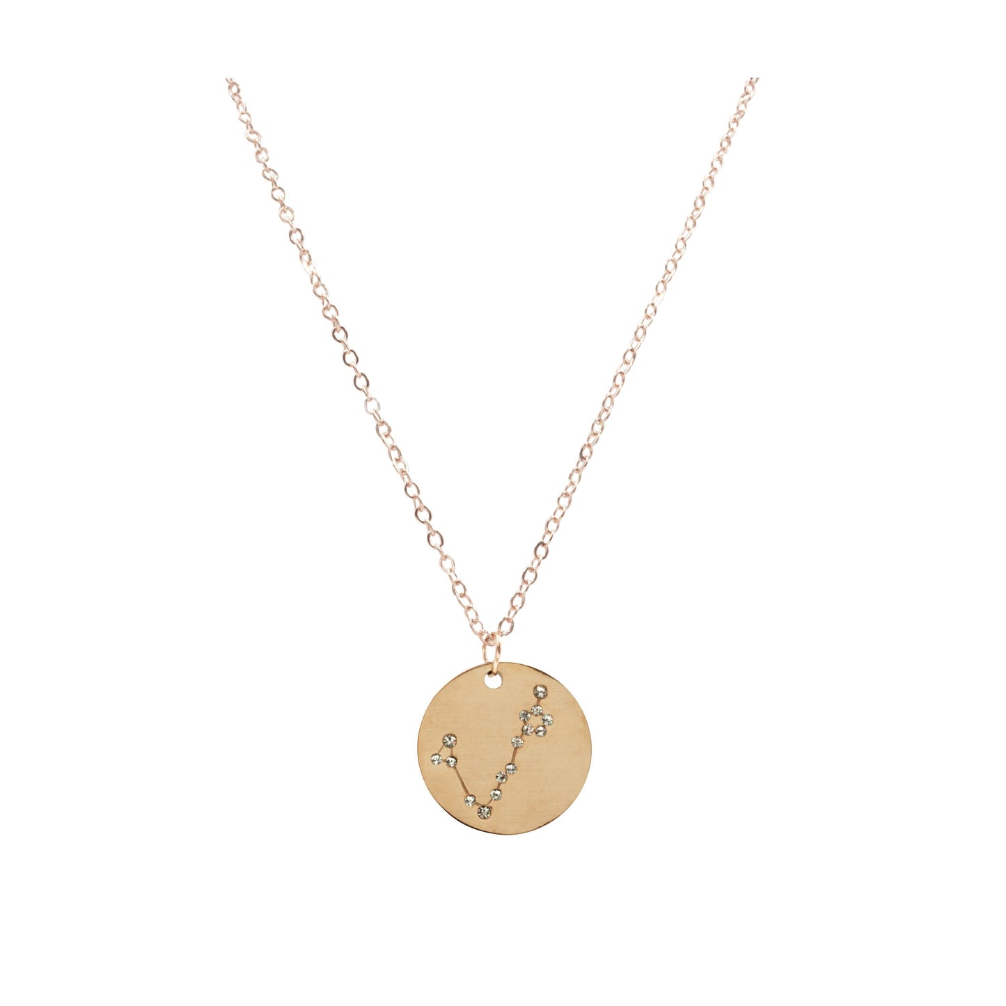 Zodiac Collection - Rose Gold Pisces Necklace (Feb 19 - Mar 20)